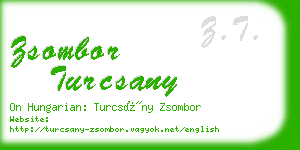 zsombor turcsany business card